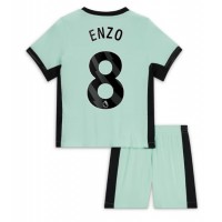 Chelsea Enzo Fernandez #8 Tredjeställ Barn 2023-24 Korta ärmar (+ Korta byxor)